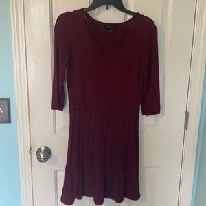 AB Studio Maroon Sweater Dress, Size Small
